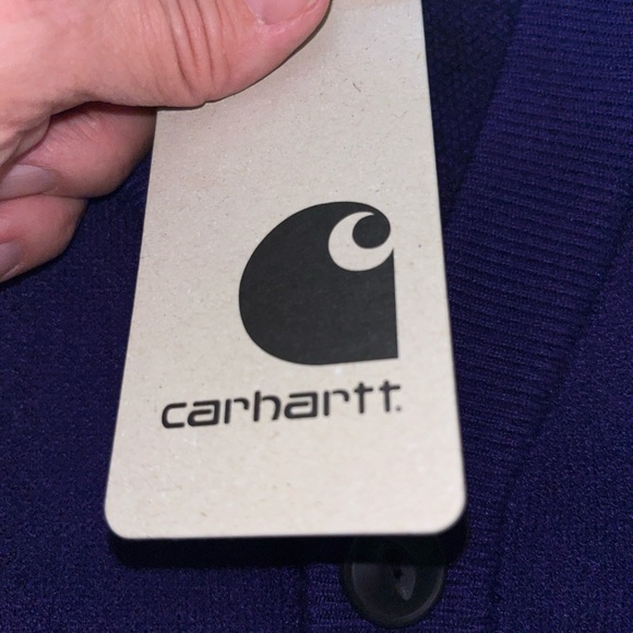 Carhartt wip Onyx Men Cardigan Men’s Small Purple new With Tags Y2K - Picture 5 of 10